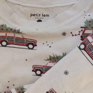 Petit Lem Holiday Pajamas in Cotton Unisex Size 10 yrs